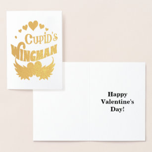Cupid's Wingman T-Shirt, Valentine T-Shirt, ZFJ Foil Card