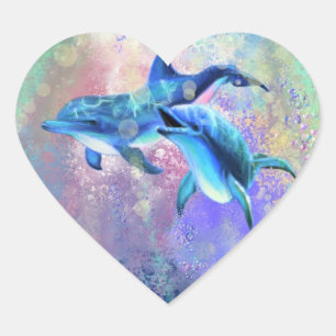 Cuple Dolphin Sticker