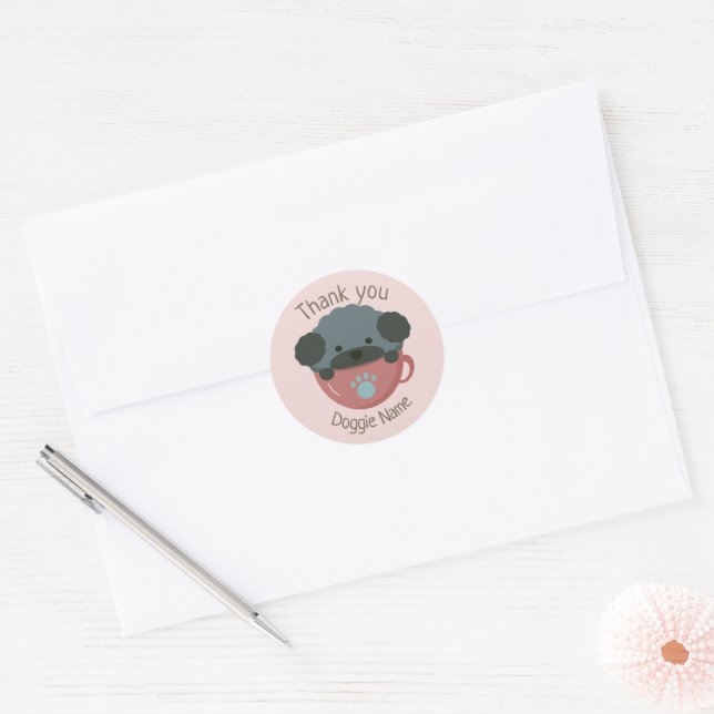 Cupoodle Classic Round Sticker (Envelope)