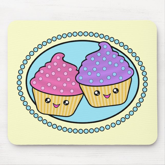 Cuppy Cakes Friends Kawaii Mousepad (Front)