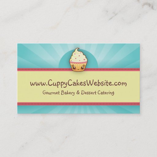Customizable CuppyCake Business Card