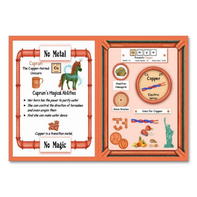 Cuprum - Copper Horn Unicorn Trading Card (Front)