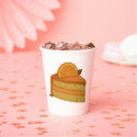 Cups orange cheese cake