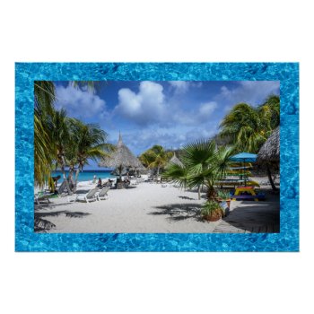 Curacao Beach Scene Poster by Admiro at Zazzle