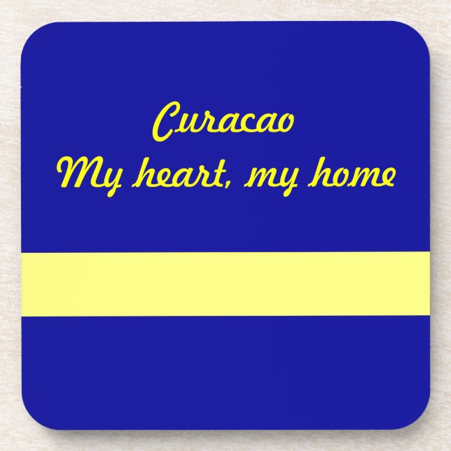 Curacao Beverage Coaster (Front)