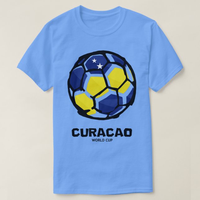 Curacao  Country Flag T-Shirt (Design Front)