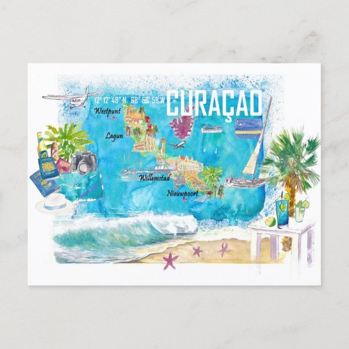 Curacao Dutch Antilles Caribbean Island  Postcard