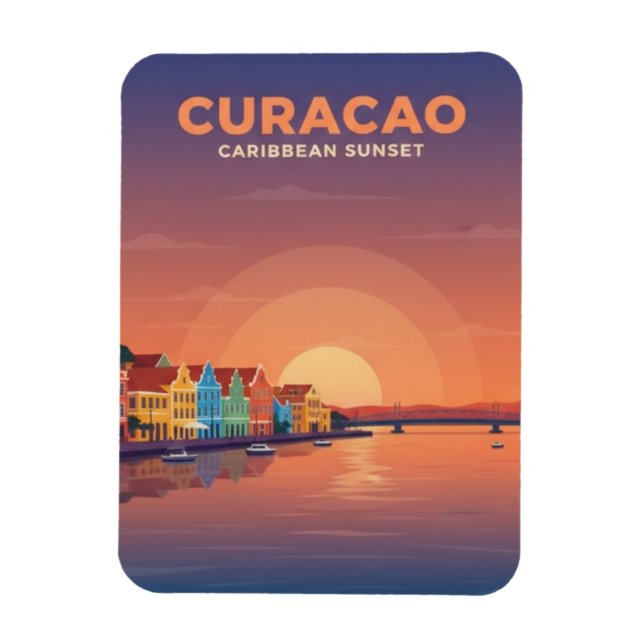 Curacao Dutch Caribbean Magnet (Vertical)