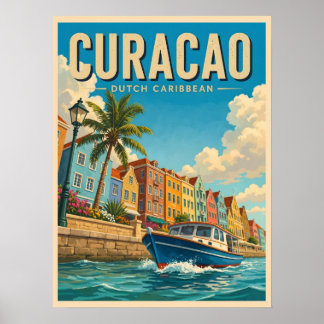 Curaçao Dutch Caribbean Poster