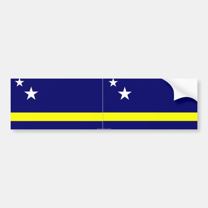 Curacao Flag Design Vinyl Decal Bumper Wall Laptop Window Sticker 5 Coat of Arms