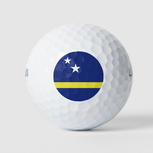 Curaçao flag golf balls (Front)