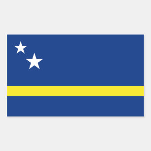Curacao Flag, Netherlands/Dutch Rectangular Sticker
