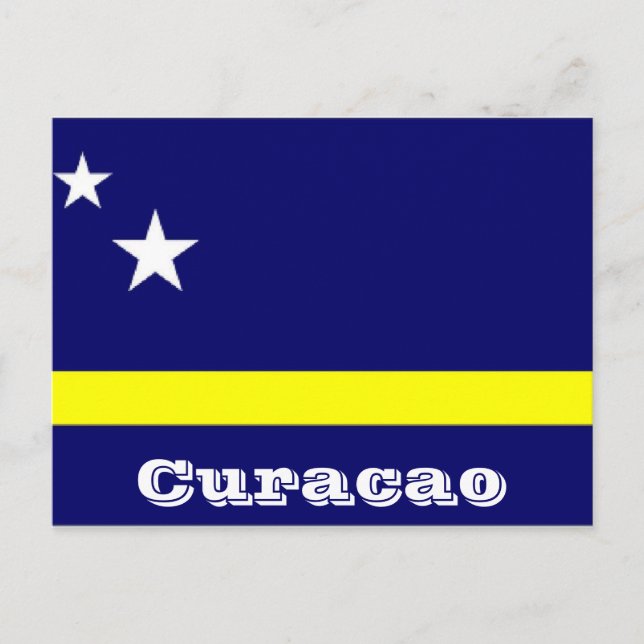 Curacao flag postcard (Front)
