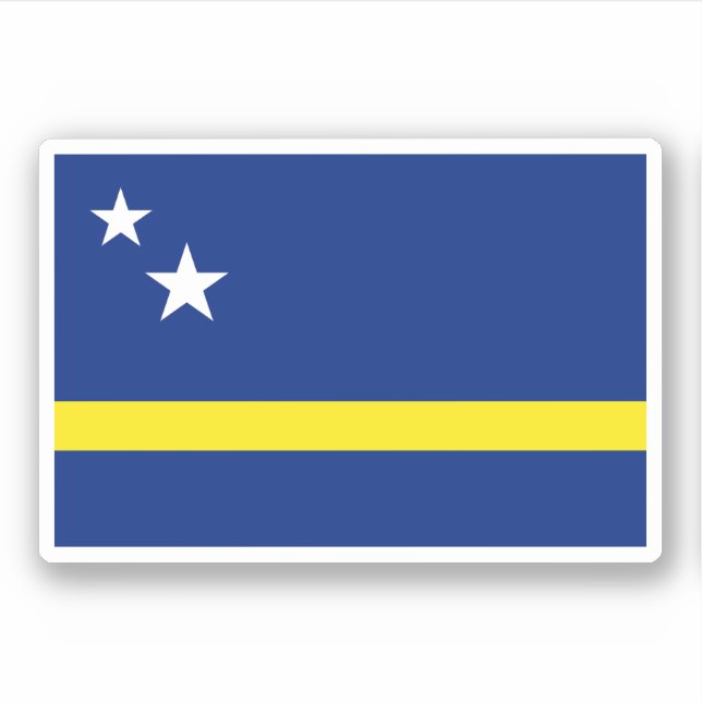 Curacao Flag Sticker (Front)
