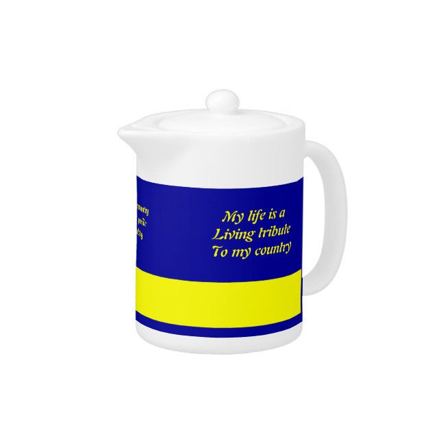 Curacao flag teapots (Right)