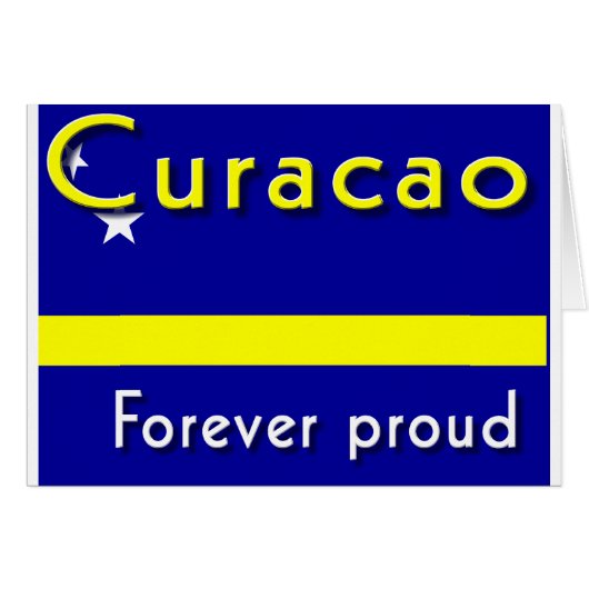 Curacao forever proud cards (Front Horizontal)