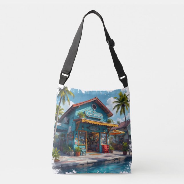 Curacao gift shop crossbody bag (Front)