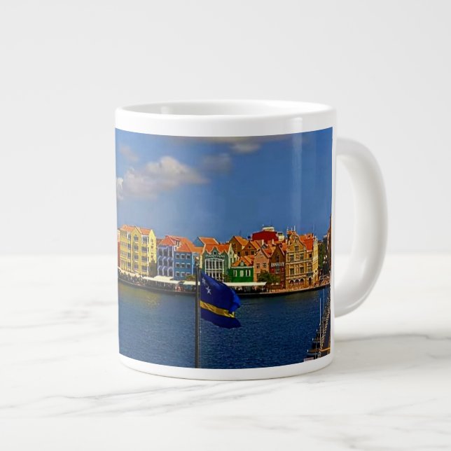 Curacao Impression  Giant Coffee Mug (Front Right)