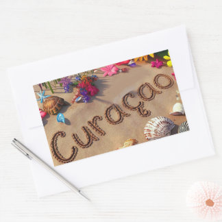 Curacao Impression Rectangular Sticker