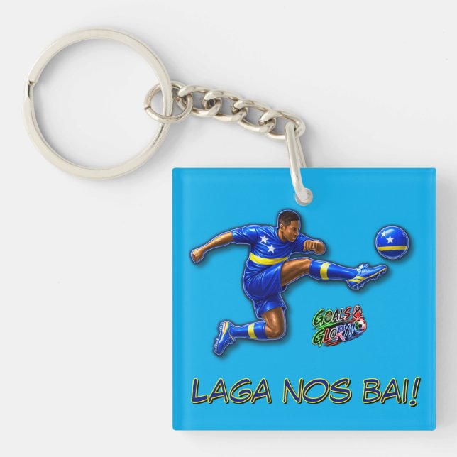 Curacao Let's Go Keychain (Front)