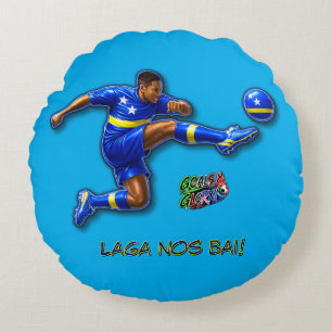 Curacao Let's Go Round Pillow