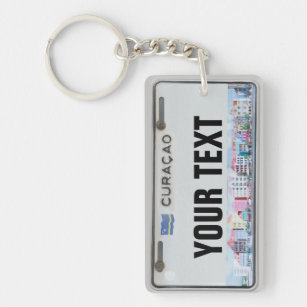 Hollywood Mini License Plate Key Chain