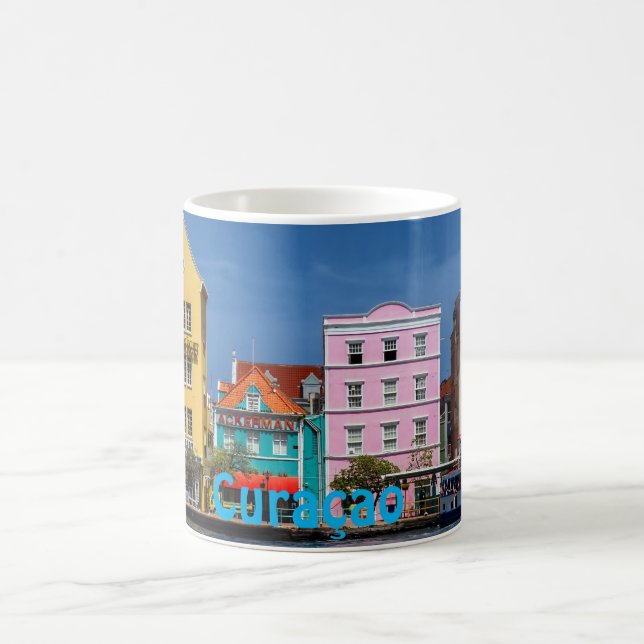 Curacao on White 11 oz Classic White Mug (Center)