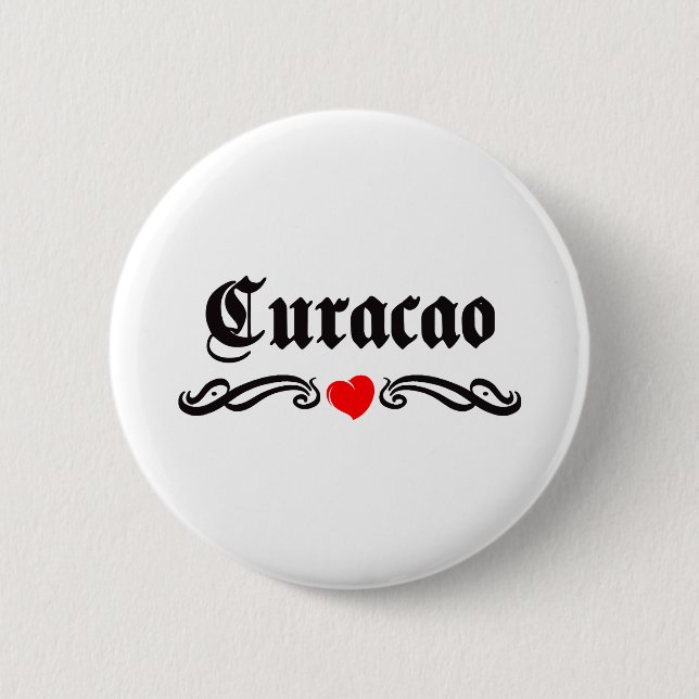 Curacao Pinback Button (Front)