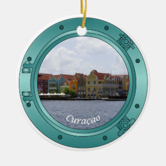 Curacao Porthole Ceramic Ornament