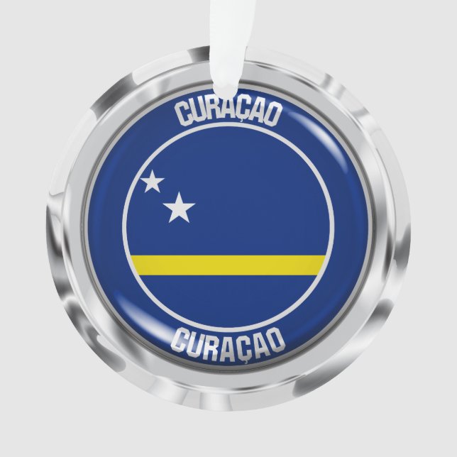 Curaçao Round Emblem Ornament (Front)