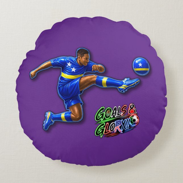 Curacao  round pillow (Front)