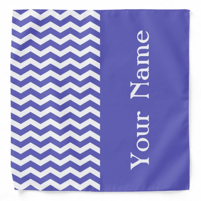 Curacao Shores Wave Chevron with name Bandana (Front)