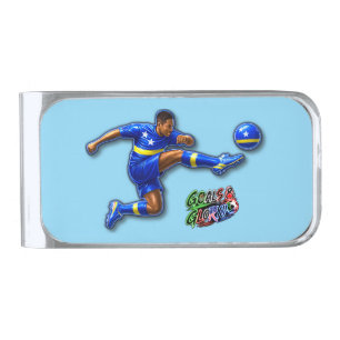 Curacao silver finish money clip