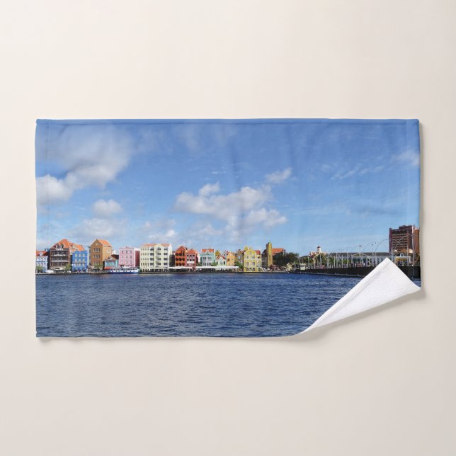 Curaçao Skyline w/out text (customizable) Hand Towel (Hand Towel)