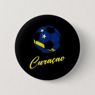 Curacao Soccer Ll,curacao,flag Of Curacao,curacao Button