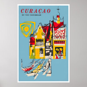 Curacao Travel Poster Caribbean Poster Print