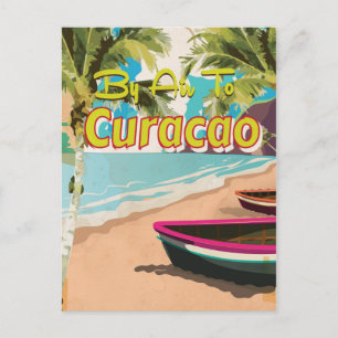 Curacao Vintage Travel Poster Postcard
