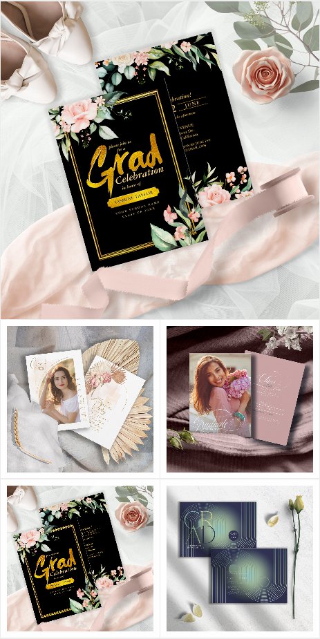 Curated Graduation Invitations 