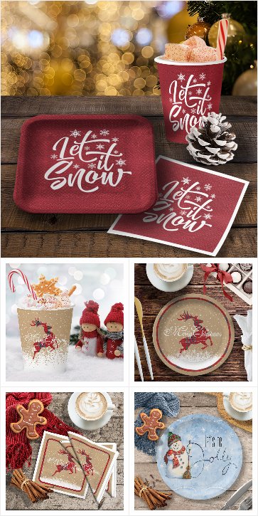Curated Matching Christmas Table Decor 