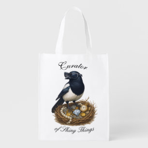 Curator of Shiny Things – Magpie Bling ELGIS Grocery Bag