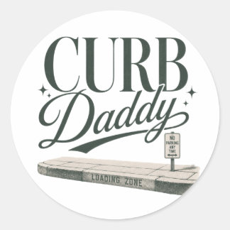 Curb Daddy Classic Round Sticker