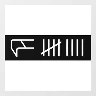 Curb Score Window Cling