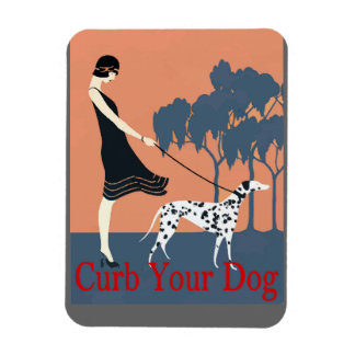 Curb Your Dog, add text Magnet