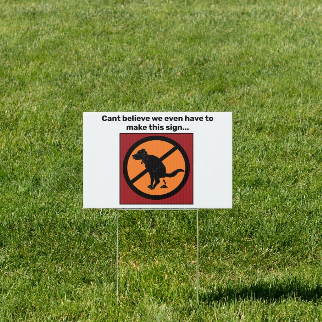 Curb Your Dog Sign  (Insitu)