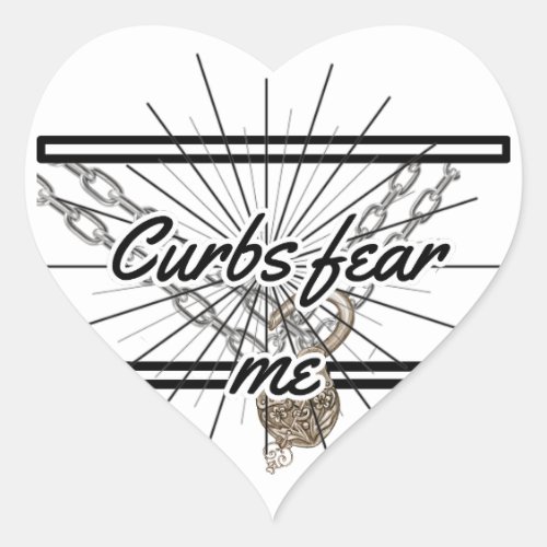 Curbs Fear Me Heart Sticker