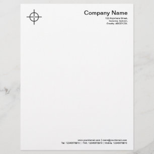 Curcular Crosshairs - Black Letterhead