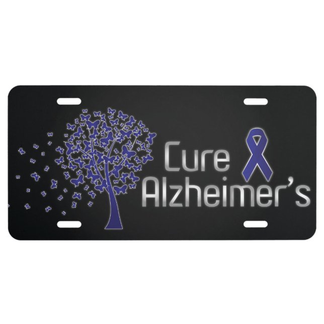 Cure Alzheimer's License Plate (Front)