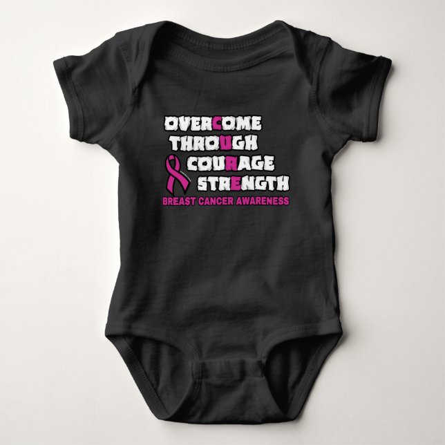 CURE...Breast Cancer Baby Bodysuit (Front)