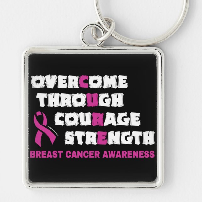 CURE...Breast Cancer Keychain (Front)
