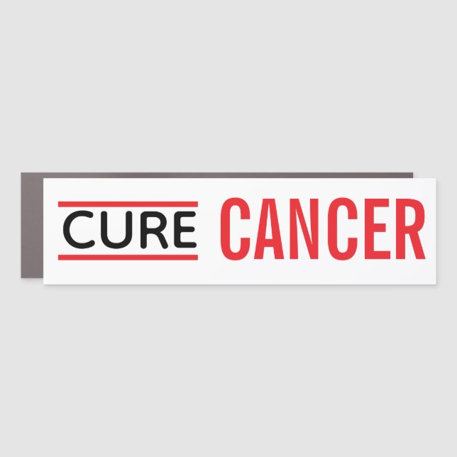 Cure Cancer Car Magnet (Front)